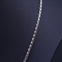 20” 2mm, vintage Italian sterling silver 925 popcorn chain necklace