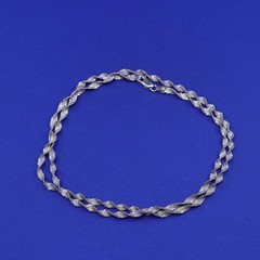 23”, milor Italy vermeil gold Sterling silver chain, 925 herringbone necklace