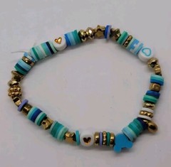 Simply Ari Design 7 in Elastic Princess Jasmine Inspired Clay Bead Bracelet Ship