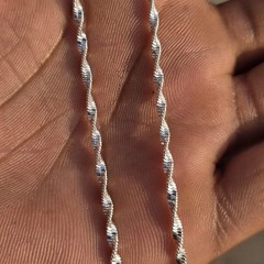 30 inch Handmade 925 Sterling Silver Necklace Chain Jewelry, Healing, Spiritual