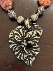 Western Cowgirl Necklace Set Chunky Agate & Western Beads – Flower Boho Gypsy