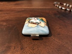 Cowgirl “Painted Ladies” Fused Glass Pendant by Brenda at Touch of Glass Jewelry