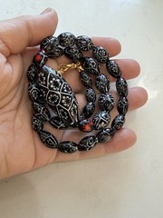Rosario Leonardi Murano Millefiori Necklace Feat 1920s Moretti Vintage Beads