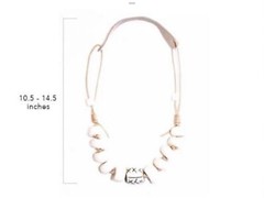 Twine & Twig Cord Classic Necklace Neutral Globally Sourced Beads