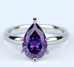 RARE Certified 5.20 Ct Purple Diamond Ring, – Heated & Treated, Amazing Luster