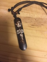 1 Pendant necklace ethnic aum om buddhism Tibet