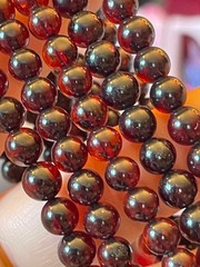 Amber Beaded Bracelet Natural Blood Amber Stretchy Bracelet 5mm