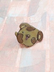 Puppy Pin Handmade Dog Brown Pet Animal Spotted Cute Happy 1 in