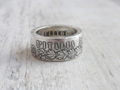 Italian Silver Coin Ring – Handmade Rings from Coins – Jewelry – Italian jewelry