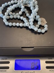 Hand Knotted Chan Luu Milky Aquamarine 39” Necklace With Pyrite Druzy