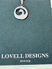 LOVELL DESIGNS – Pendant – The Swan – Ken Kantro – Pewter – New/Old Stock
