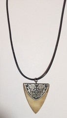 Horn Western Style Shaped Pendent Necklace Handmade