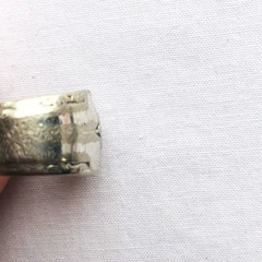 Vintage Spoon Ring Silver Plated Art Deco Nouveau Style Jewelry Gift Sz 7.5 Wear