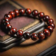 Natural Red Tiger Eye Handmade Beads Stretch Women Men Healing Balance Bracelet