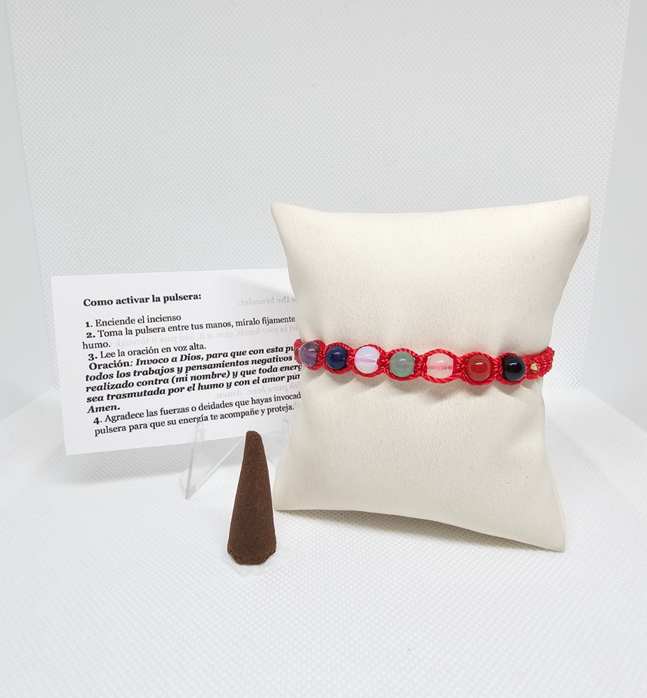 PULSERA MINI CUARZOS / Quartz Bracelet PARA PROTECCION GUARDIA EXITO SUERTE