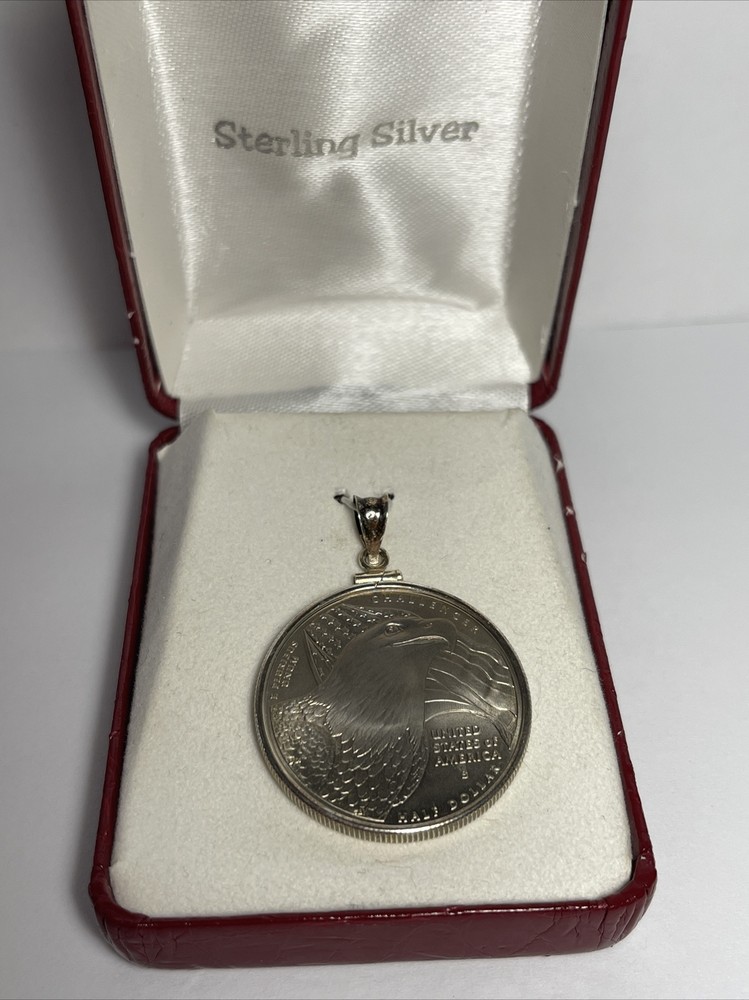 United States Sterling Silver Half Dollar Pendant