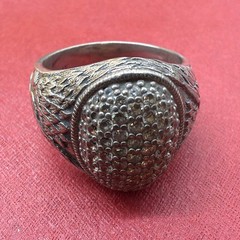 Amazing Designer Scott Kay Sterling Silver Ring w/ Pave Stones Sz 10!
