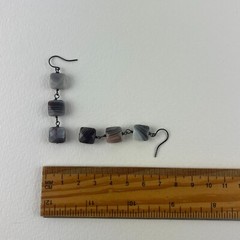 Botswana Agate Sterling Silver Earrings Artisan Handmade Natures Art Jewelry 925