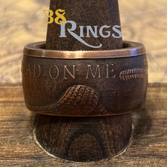 COPPER «DON’T TREAD ON ME» Gadsten Flag Coin Ring 1 TOz USA America SIZE 7-14