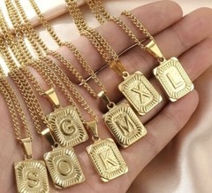 New Handmade 18k Gold plated Initial Name Necklace