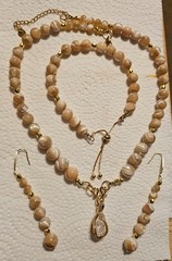 Mother of Pearl jewelry set. WITH PREMIUM AUSTRIAN CRYSTAL NEW