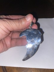 Eagle Galaxy Night Sky Stars micro inlay Handcrafted pendant new