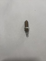 Potentially Sterling Silver Tiger’s Eye Double Point Pendant Brown Gold Striped