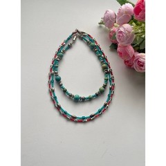 Vintage Hand beaded Chokers Layered