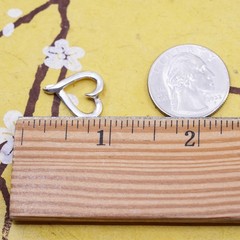 Sterling silver pendant, 925 charm true friend reach for your hand touch heart