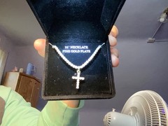 gold cross necless
