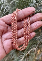 24 inch Pure Copper Thick Rope Chain Necklace, Healing Copper Jewelry, Spiritual