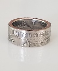US JFK Half Dollar Coin Ring | Handmade Ring | Half Dollar Ring | United State