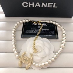 Floral women’s pearl enamel metal necklace (32 Styles)