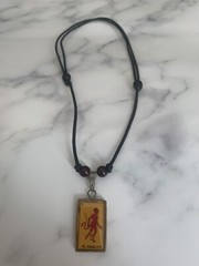 El Diablito Necklace Vintage. Cord Necklace With Beads For Adjustments