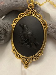 RAVEN CROW BLACK VIKING PENDANT NECKLACE FESTIVAL GOLD SILVER GIFT CELTIC xmas