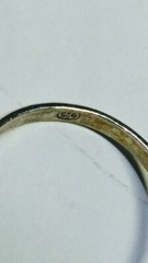 CUTE FOSSIL CORAL IN STERLING SILVER.925 RING SIZE 9.0-9.25!