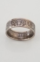 United Kingdom Coin Ring | Coin Ring Scotland | Handmade Ring | Travel Ring | Un