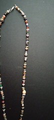 Petrified Wood Pendant Beaded Necklace