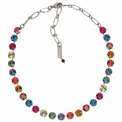 Mariana Festive MULTI COLOR RAINBOW Colorful & Fun 8.5mm Tennis Crystal Necklace