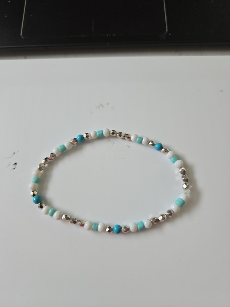 Handmade Stretch Bead Bracelet 8 Inch Adult