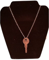 💠INSPIRE 28″ Necklace Rustic Key Silver-tone ‘Giving Key’ Style New FREE SHIP