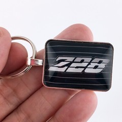 Vintage 1980 Chevy Camaro Z28 Silver Grille Emblem Logo Keychain 2nd Generation