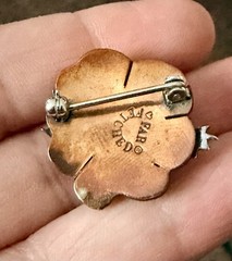 FAR FETCHED Lily Pad Frog Handmade Cut-out 925 Sterling, Brass & Copper