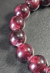 Vintage Rose Garnet 12mm Ball Bracelet