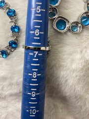 💝CZ & Swiss Bleu Necklace, Earrings, Bracelet & Ring/Any Size