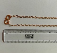 32 inch Pure Copper Textured Cable Chain Necklace, Healing Copper Jewelry