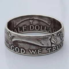 Silver Dollar Coin Ring Size 7-12 Handmade Crafted Rare Silver Morgan Men Rings