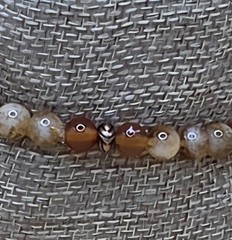 Citrine, Carnelian and Copper Beaded Bracelet