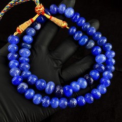 Dazzing 542.00 Cts Most Brilliant Sapphire Beaded Jewelery Necklace VK 49 E743