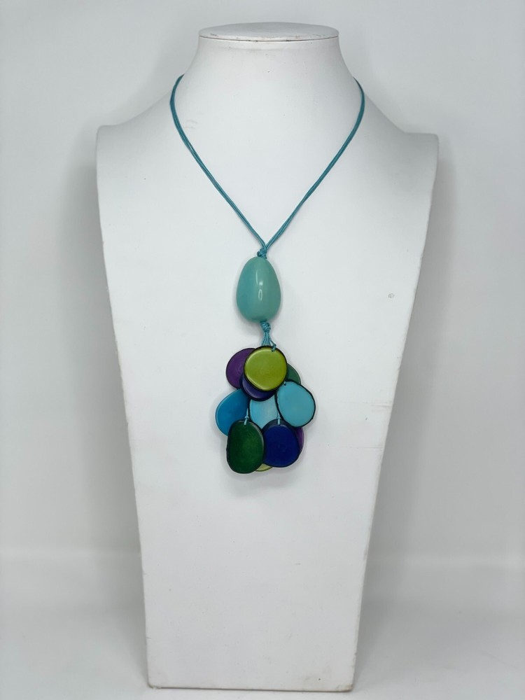 Handmade tagua Nut Set Necklace And Earrings